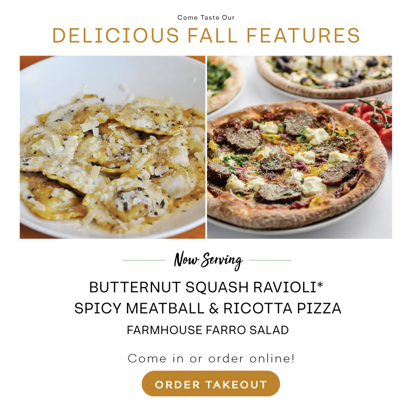 come taste our new Fall Features at D'Amico and Sons